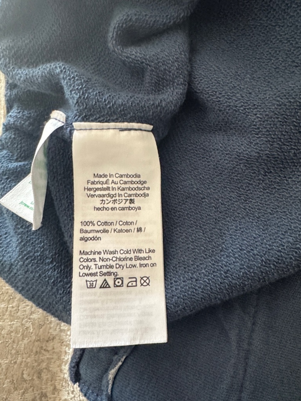 J. Crew Navy Elastic-Waist Athletic Shorts - Picture 5 of 6